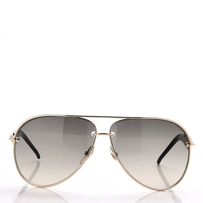 Gucci Marina Chain Aviator Sunglasses GG 4225/S Gold Black 2 of 9