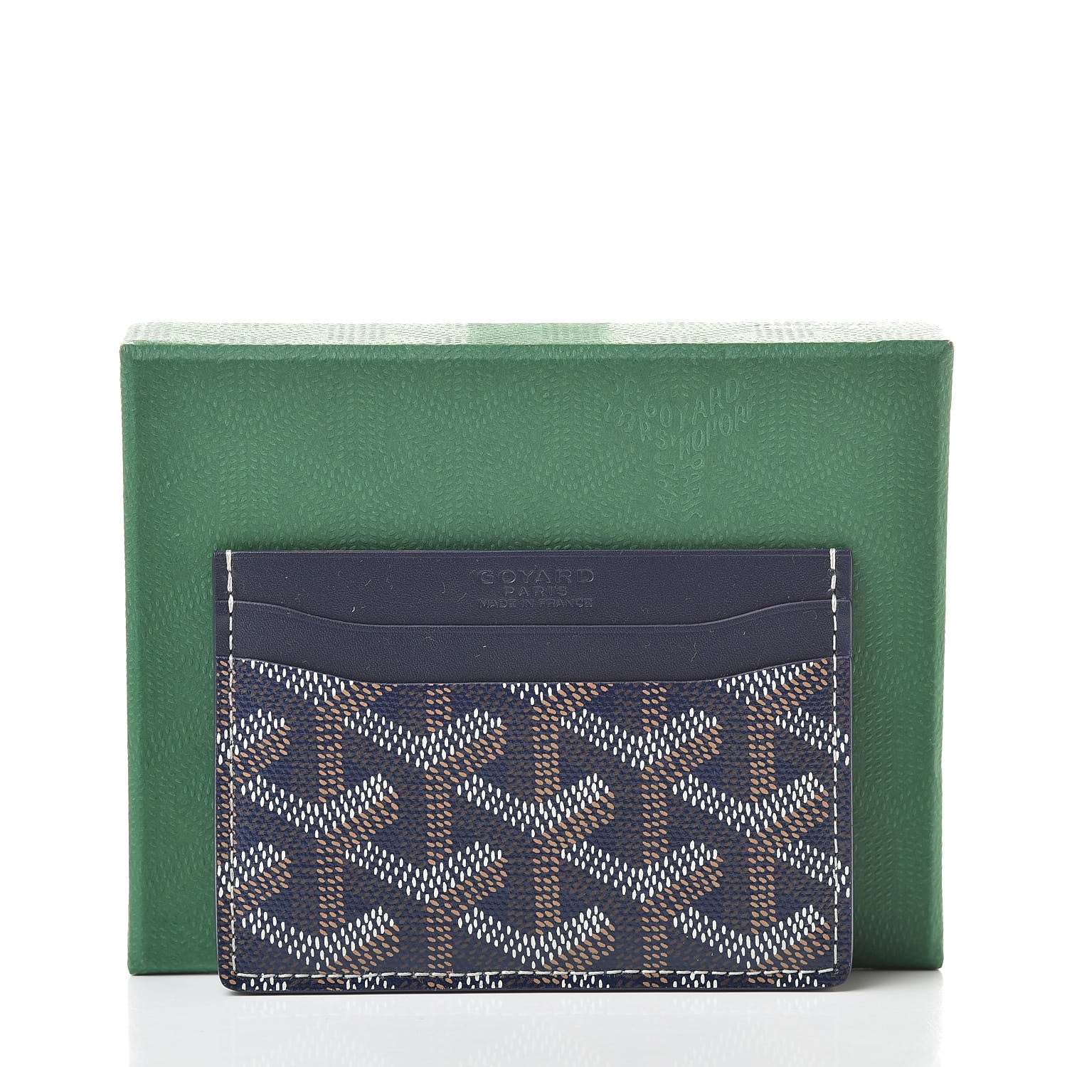 Goyard Goyardine Saint Sulpice Card Holder Navy 7 of 7