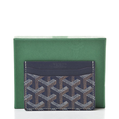 Goyard Goyardine Saint Sulpice Card Holder Navy 7 of 7