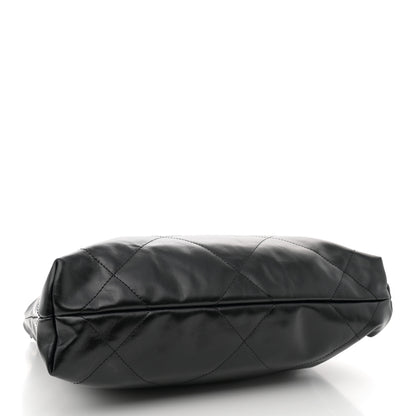 Chanel Shiny Calfskin Quilted Small Chanel 22 Black 5 of 11