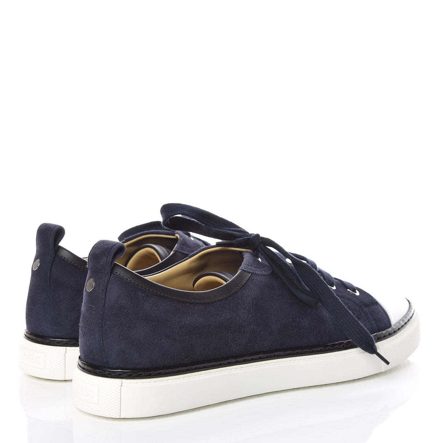 Velvet Goatskin Calfskin Mens Kin Mans Sneakers 40 Marine