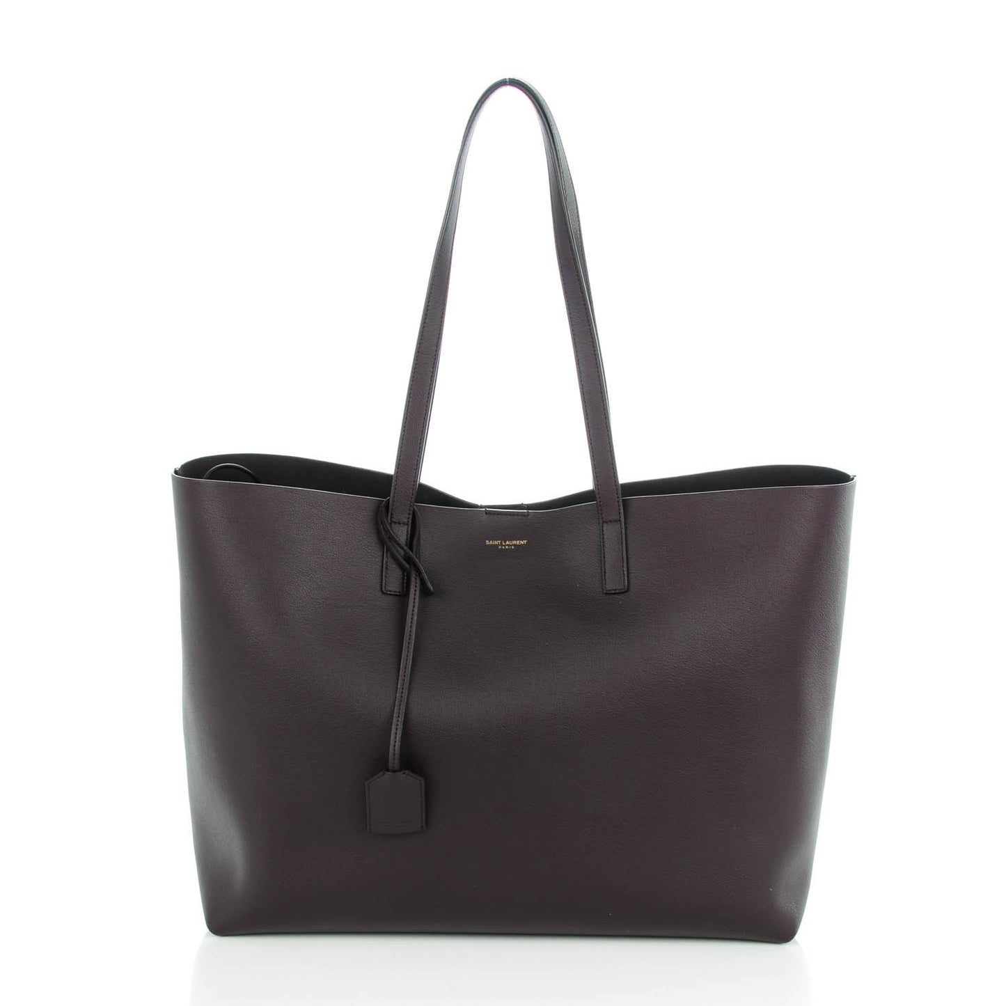 Calfskin Large Shopping Tote Bordeaux