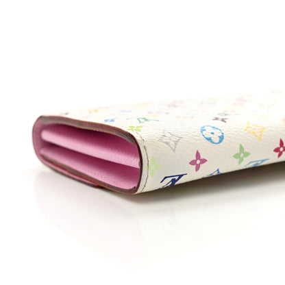 Louis Vuitton Monogram Multicolor Sarah Wallet White Litchi 9 of 9