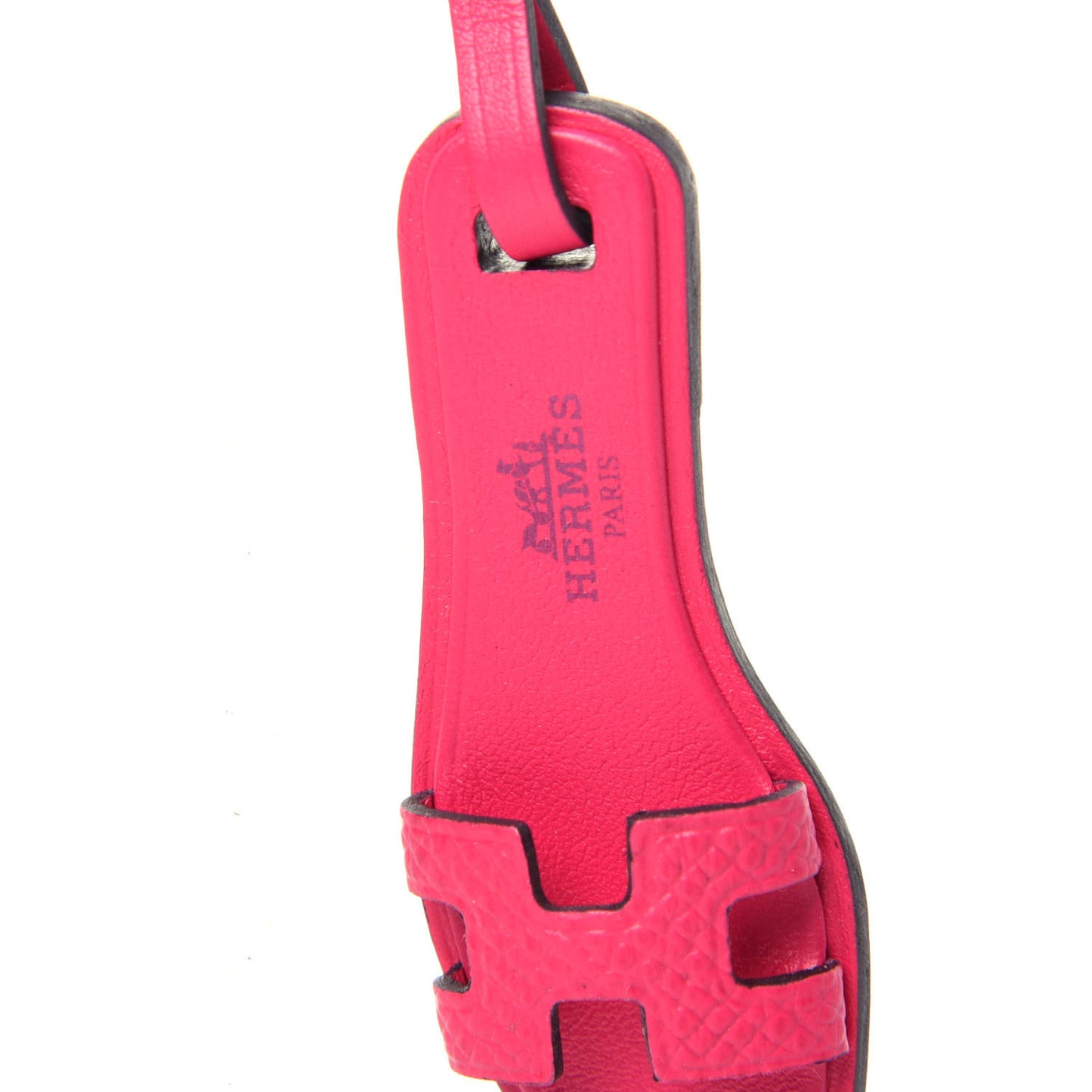 Epsom Butler Calfskin Hunter Oran Nano Bag Charm Rose Mexico