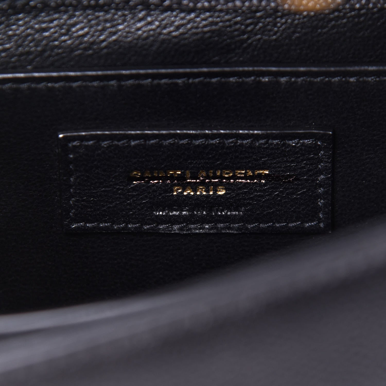 Saint Laurent Grain de Poudre Medium Classic Monogram Cassandra Top Handle Black 6 of 10