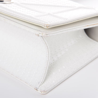 Christian Dior Patent Micro-Cannage Small Diorama Flap Bag White 10 of 12