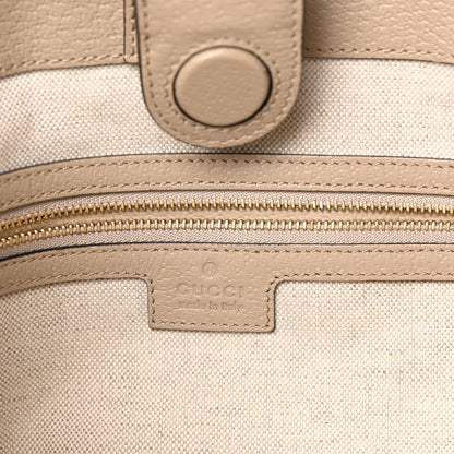 Gucci GG Supreme Monogram Textured Dollar Calfskin Web Large Ophidia Shopping Tote Beige Mystic White Oatmeal 6 of 10