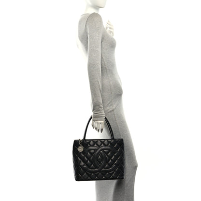 Chanel Caviar Quilted Medallion Tote Black 2 of 11