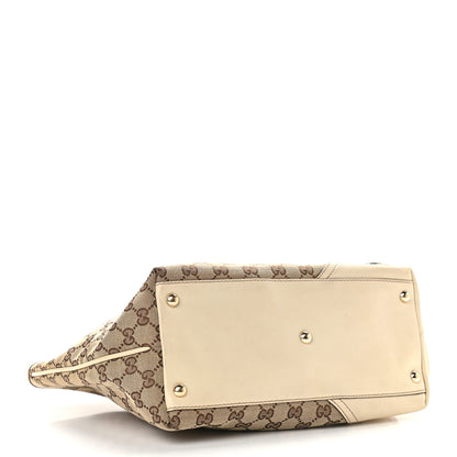 Gucci Monogram Medium New Britt Tote Off White 4 of 10