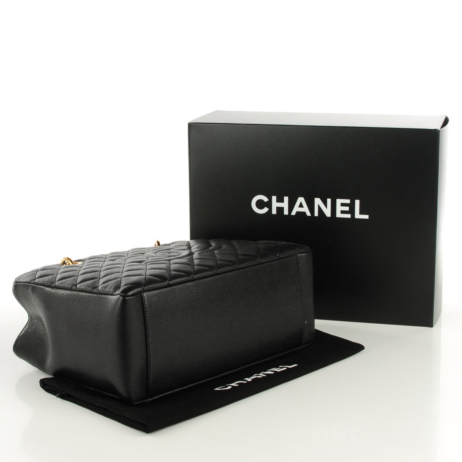 Chanel Caviar Quilted Grand Shopping Tote GST Black 4 of 7