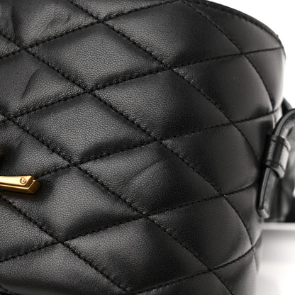 Saint Laurent Lambskin Quilted Monogram June Box Bag Black 13 of 14