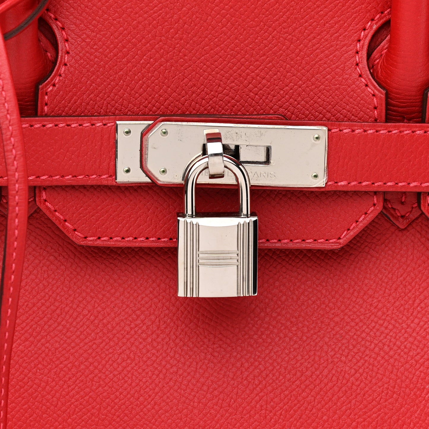Epsom Birkin 30 Rouge Casaque