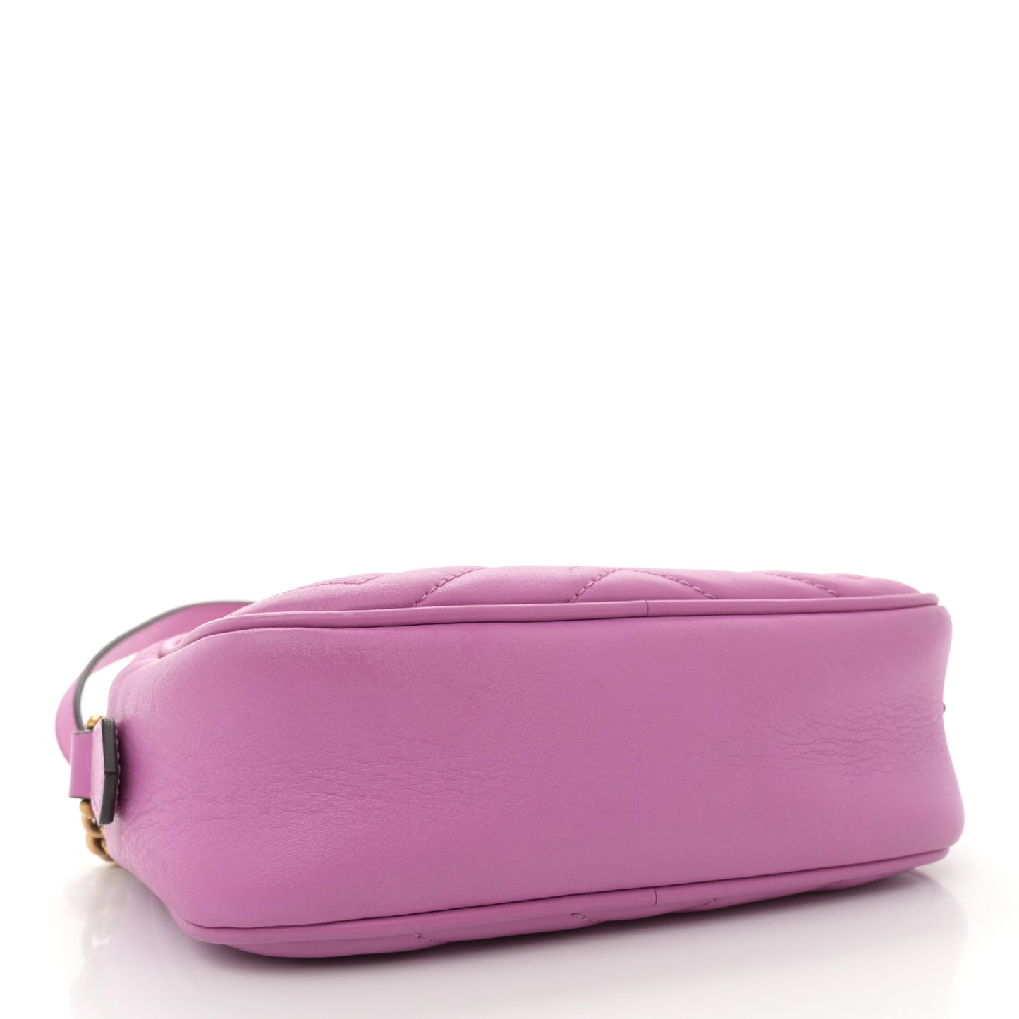 Calfskin Matelasse Mini GG Marmont Chain Shoulder Bag Candy Mousse