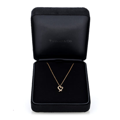 Tiffany 18K Rose Gold Diamond Mini Paloma Picasso Loving Heart Pendant Necklace 5 of 5
