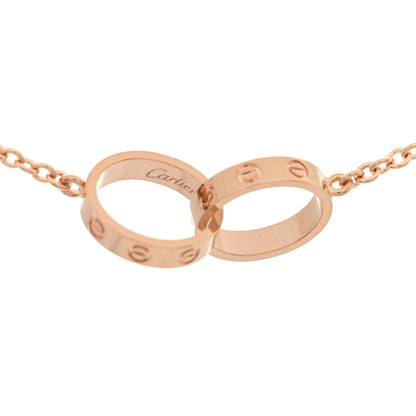Cartier 18K Pink Gold Interlocking LOVE Necklace 4 of 5