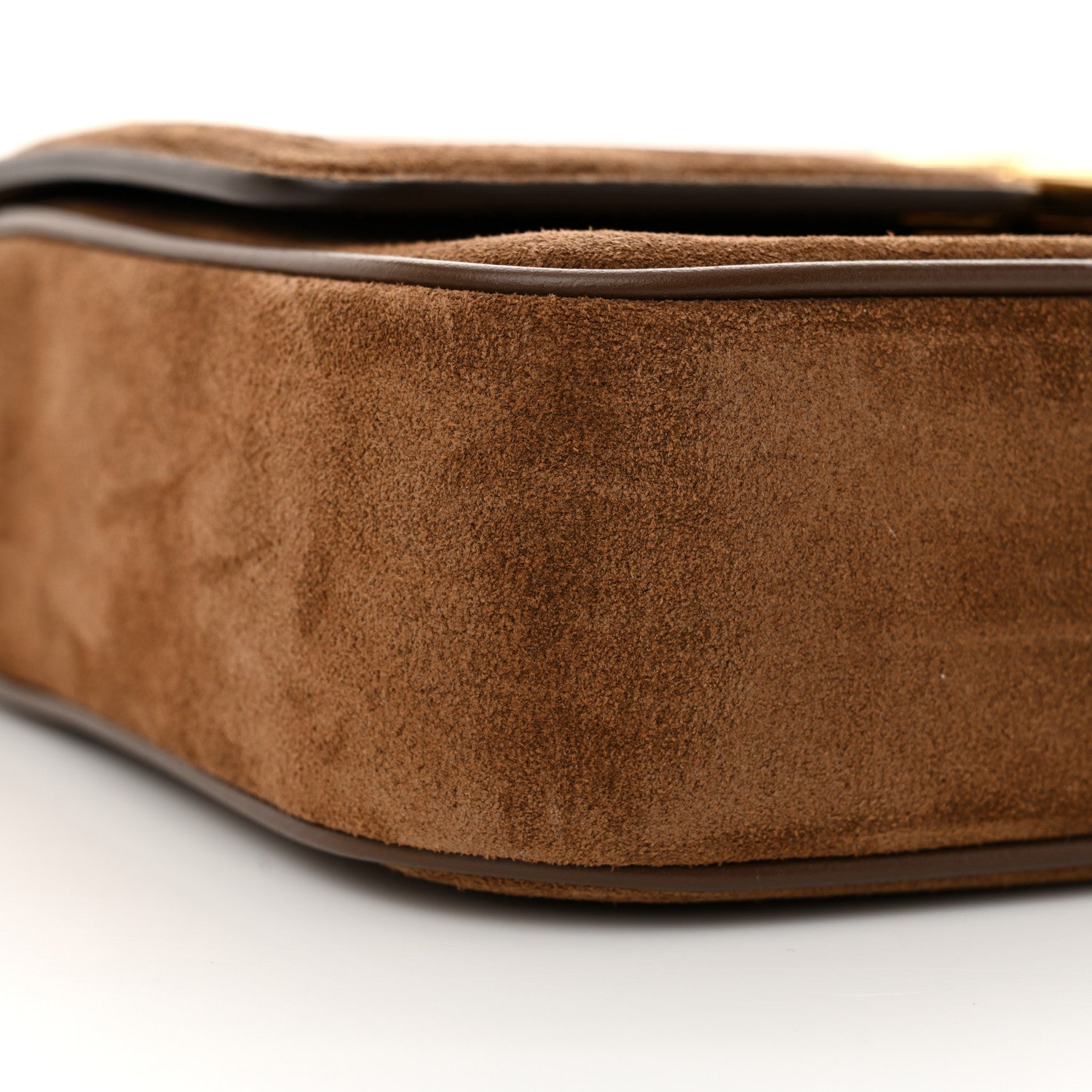 Tom Ford Suede Small Wallis Flap Bag Whisky 8 of 12