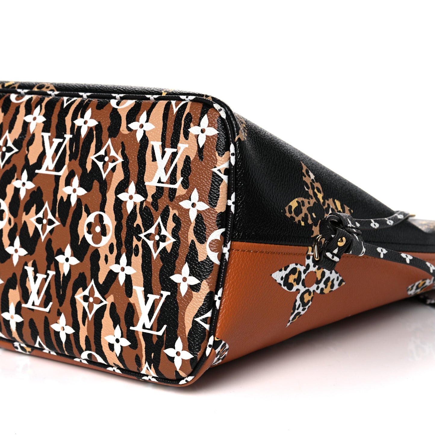 Monogram Giant Jungle Neverfull MM Black
