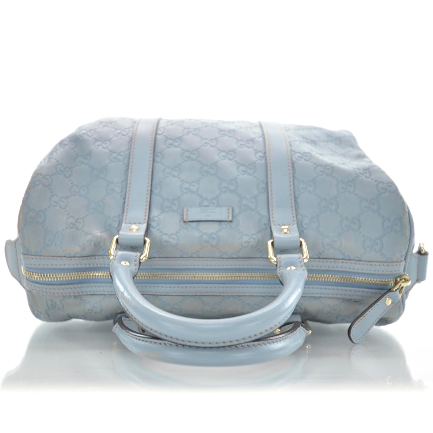 Gucci Guccissima Medium Joy Boston Light Blue 5 of 10