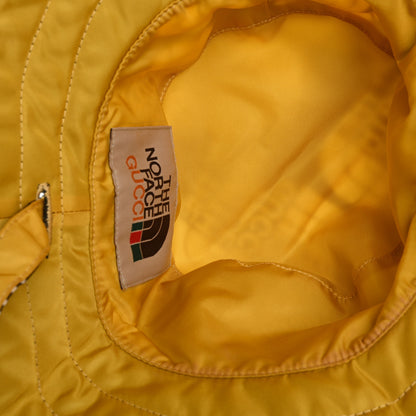Gucci X THE NORTH FACE Nylon Reversible Self-Tie Bucket Hat M Black Yellow 8 of 16