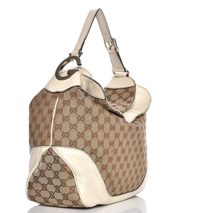 Gucci Monogram Medium Charlotte Hobo Off White 3 of 10
