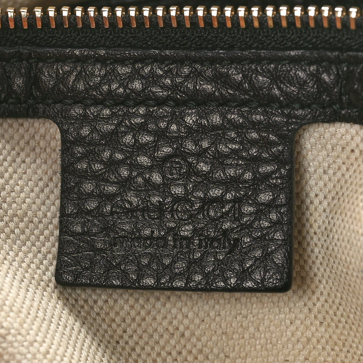Pebbled Calfskin Small Miss GG Hobo Black