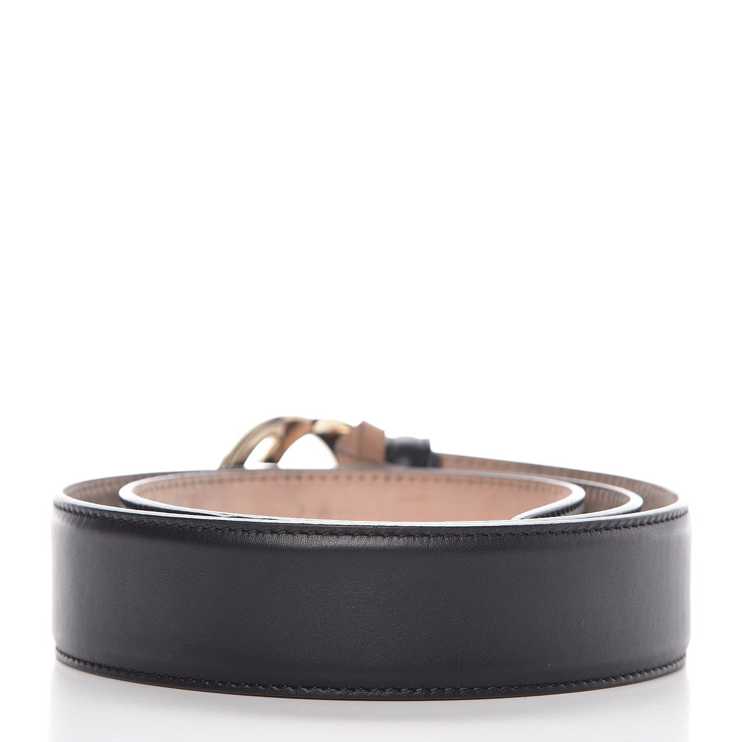 Gucci Calfskin Interlocking G 37mm Belt 85 34 Black 3 of 9