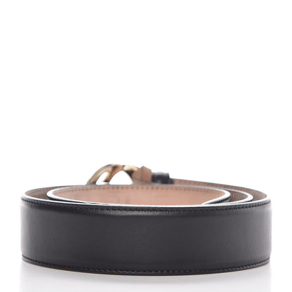 Gucci Calfskin Interlocking G 37mm Belt 85 34 Black 3 of 9