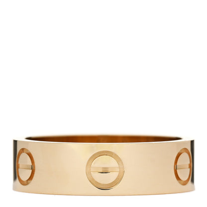 Cartier 18K Yellow Gold 5.5mm LOVE Ring 53 6.5 3 of 5