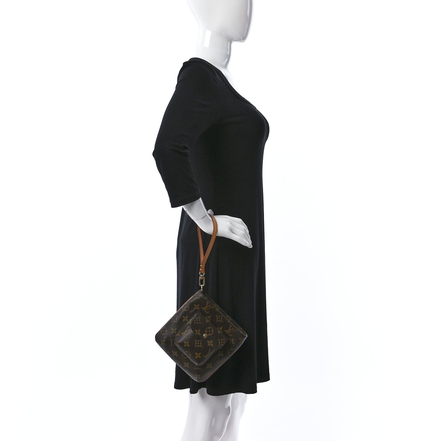 Monogram Partition Wristlet