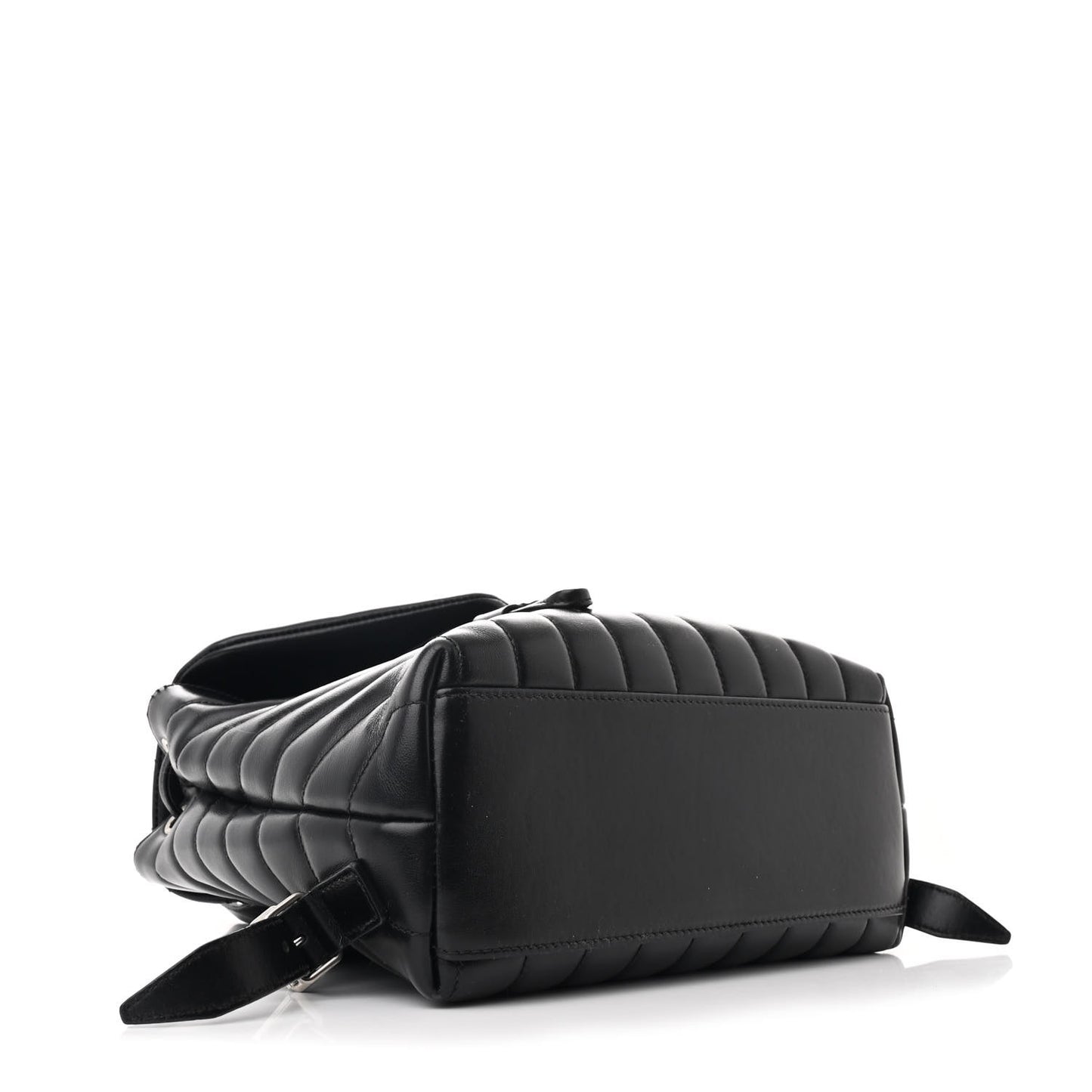 Calfskin Y Quilted Monogram Small Loulou Backpack Black