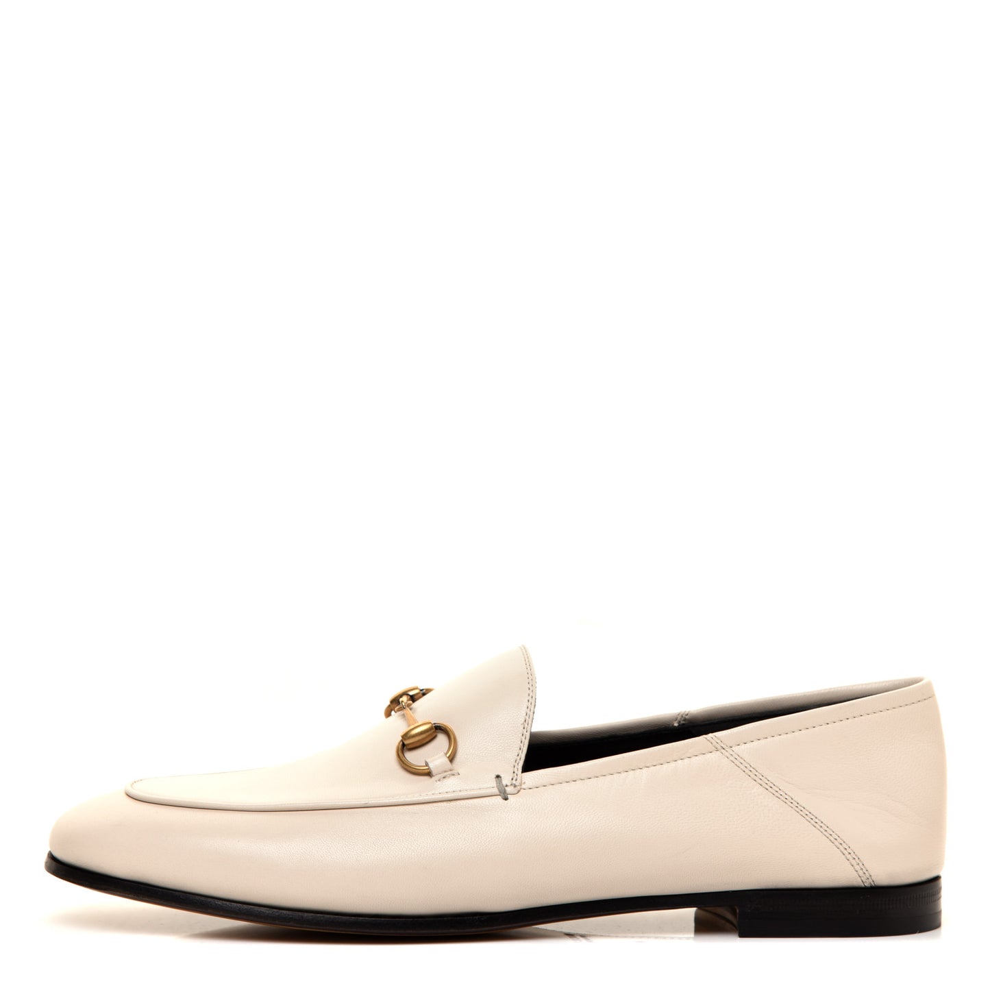Lambskin Womens Brixton Horsebit Loafers 40.5 Mystic White