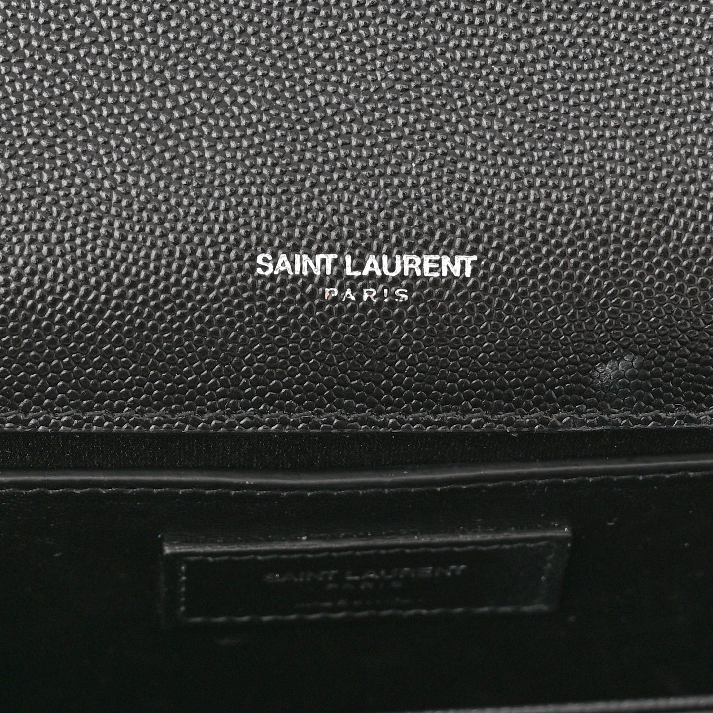 Smooth Calfskin Medium Classic Monogram Kate Tassel Satchel Black