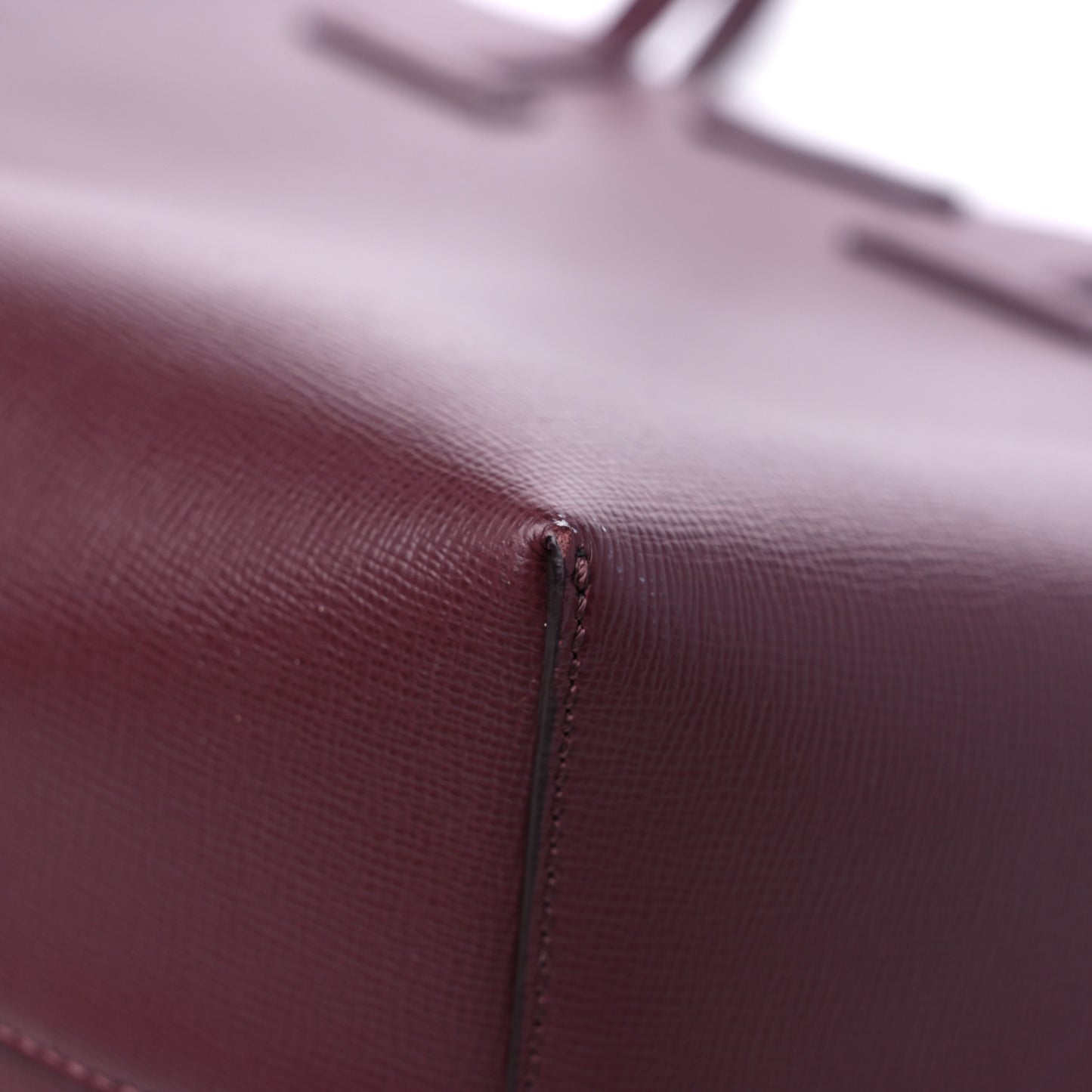 Saffiano Large T Tote Dark Red