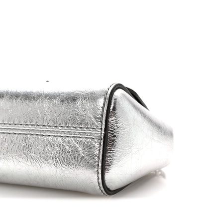 Mulberry Metallic Crinkled Calfskin Mini Lily Silver 8 of 8