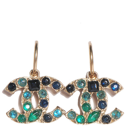 Chanel Multicolor CC Earrings Gold 1 of 7