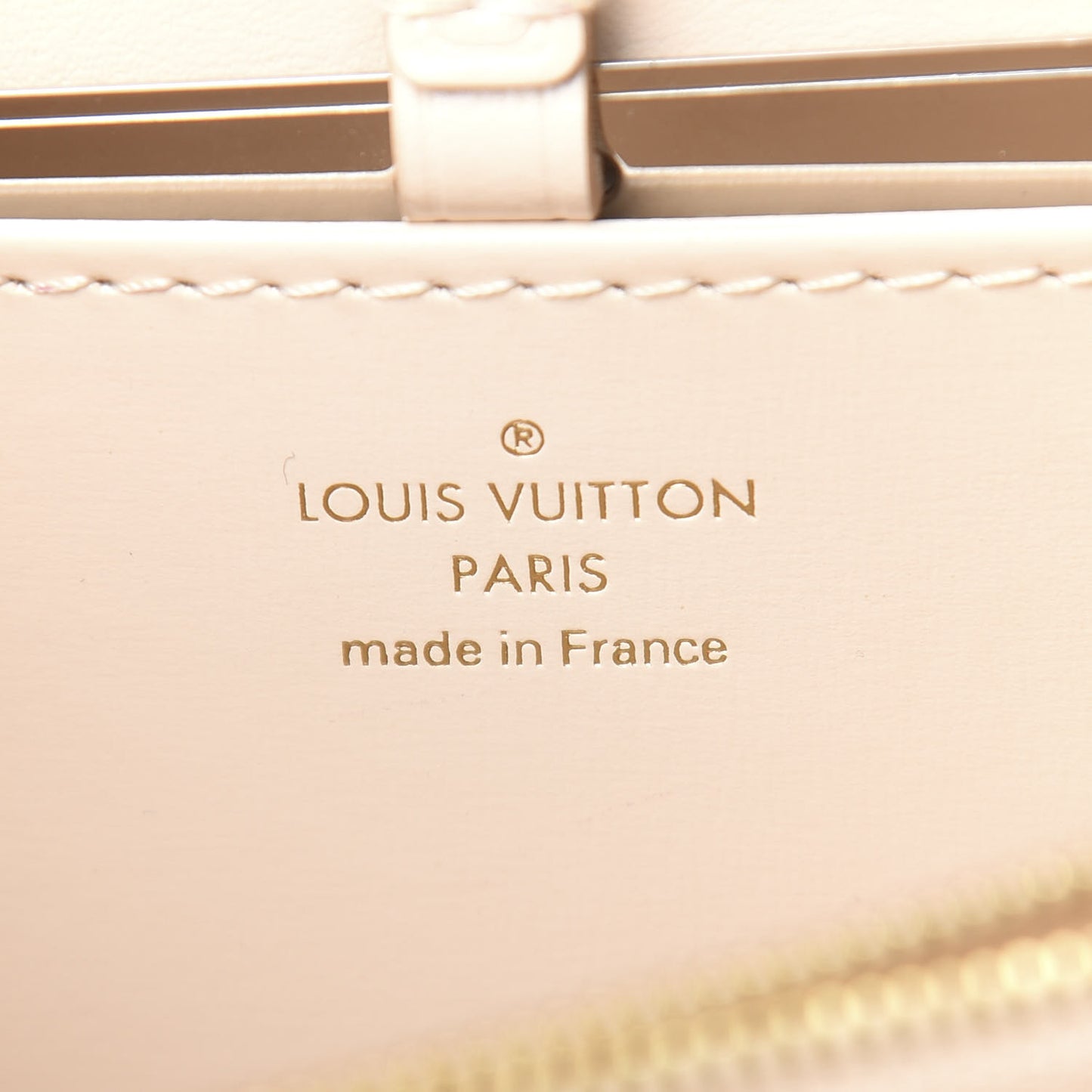 Grained Smooth Calfskin Rose Des Vents PM Creme