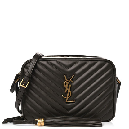 Saint Laurent Calfskin Matelasse Monogram Lou Camera Bag Military Green 1 of 5