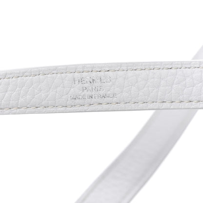 Hermes Taurillon Clemence Horseshoe Kelly Retourne 25 White Black 32 of 43