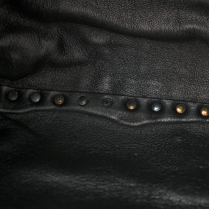 Valentino Garavani Eel Skin Medium Rockstud Tote Black 9 of 10