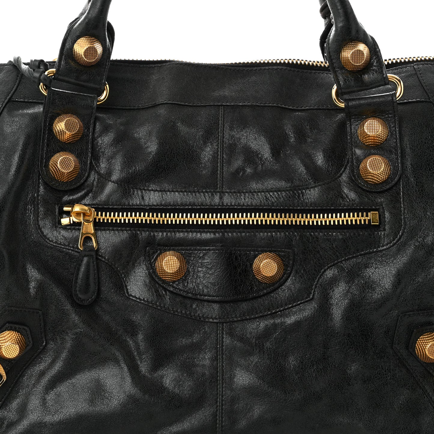 Agneau Giant 21 Gold Hardware Work Black