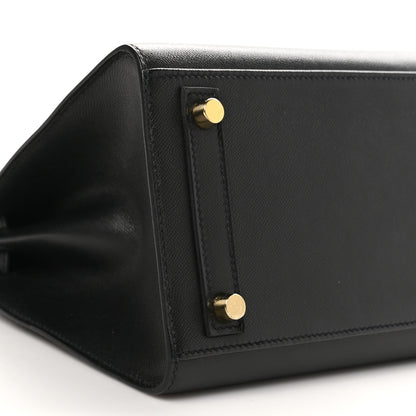 Hermes Madame Calfskin Birkin Sellier 25 Black 9 of 11