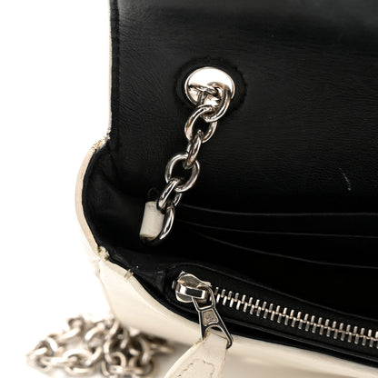 Balenciaga Pebbled Calfskin Chain Wallet White 12 of 13