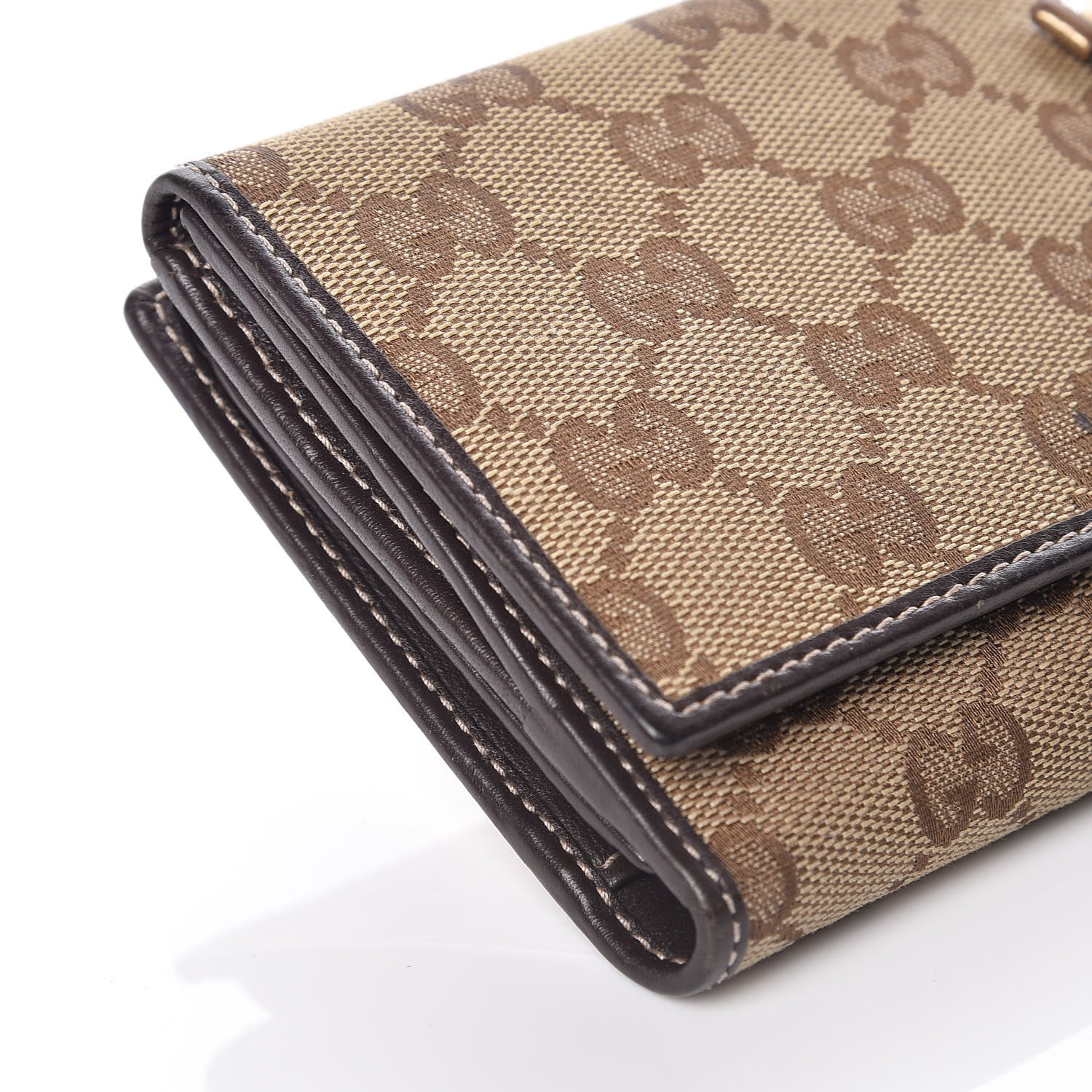 Gucci Monogram Guccioli Brando Chihuahua Continental Wallet Dark Brown 10 of 13