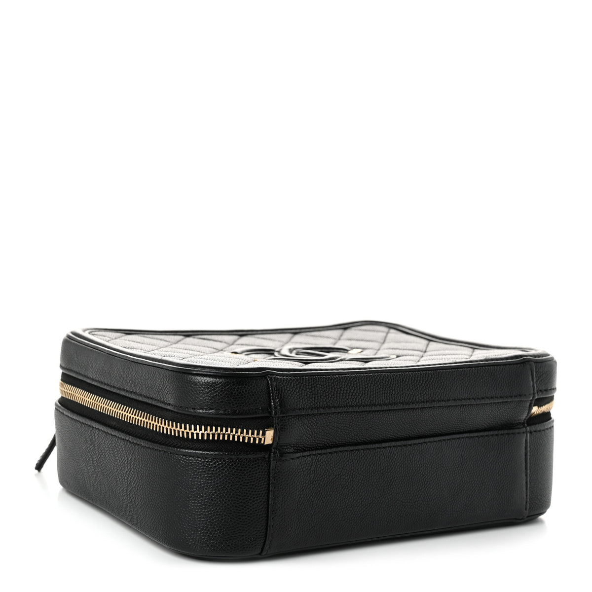 Chanel Caviar Quilted Medium CC Filigree Vanity Case Black 4 of 11