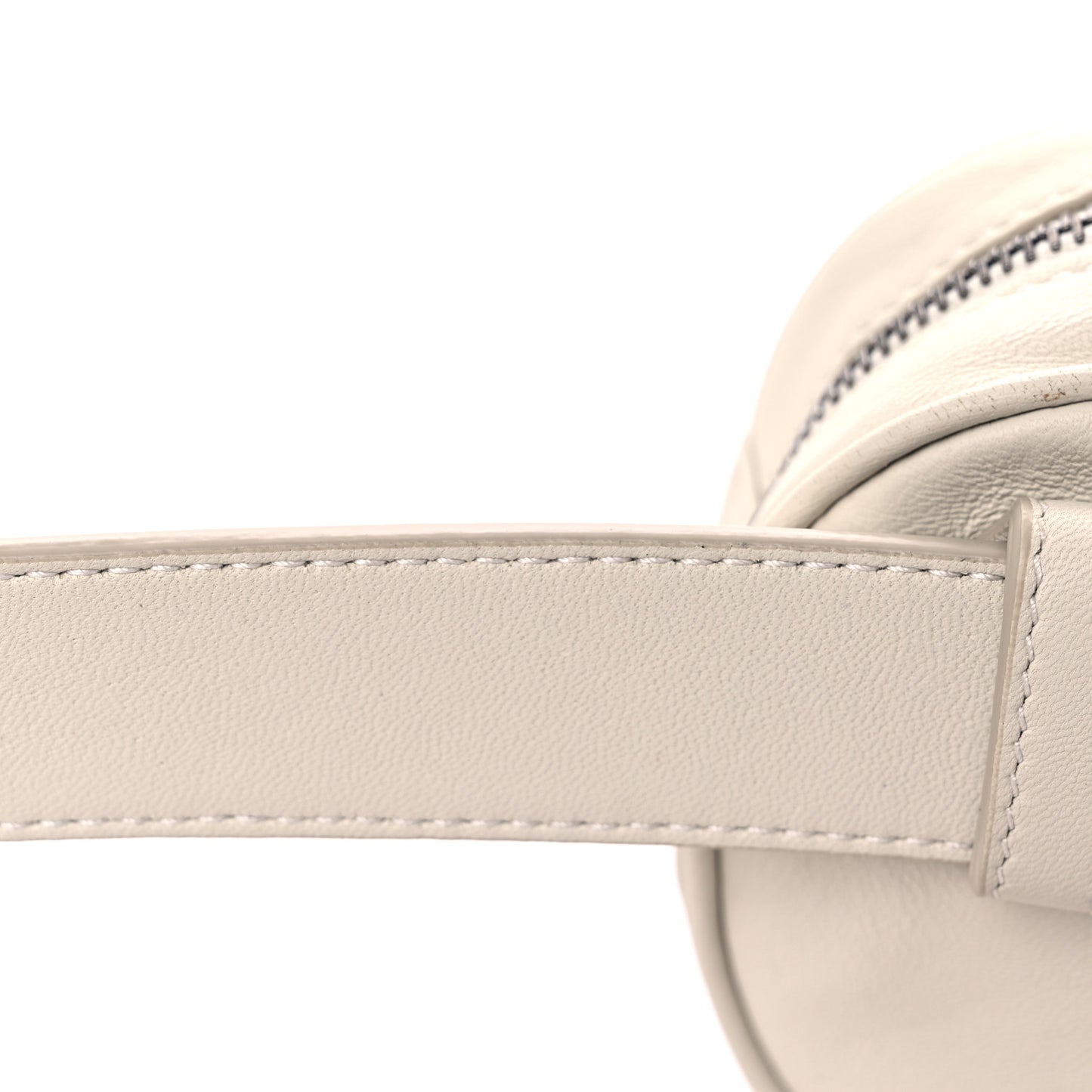 Nappa Intrecciato Belt Bag White