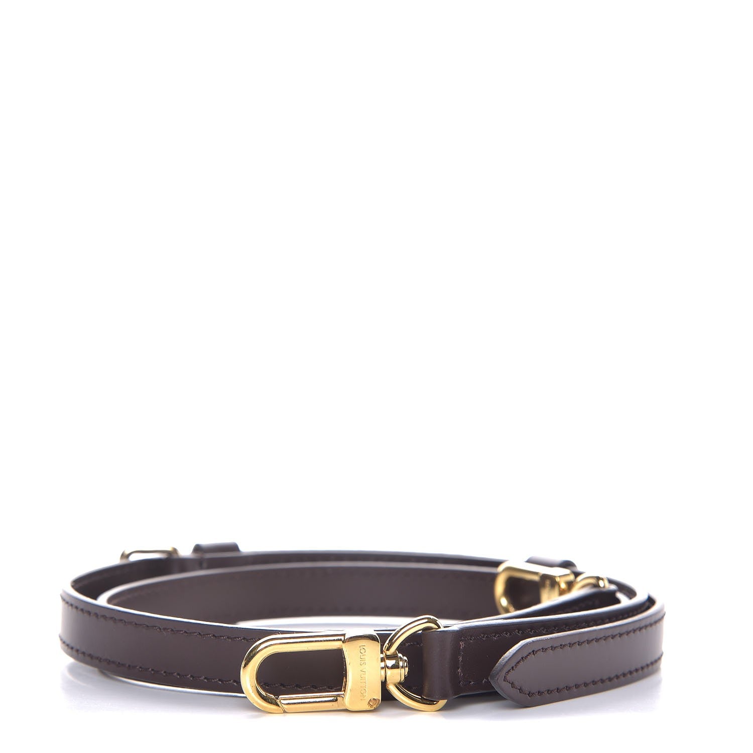 Louis Vuitton Calfskin 16mm Adjustable Shoulder Strap Brown 1 of 4
