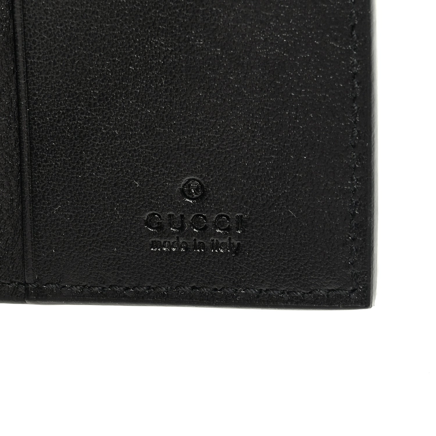 Gucci Calfskin GG Tennis Embossed 6 Key Holder Case Black 6 of 6