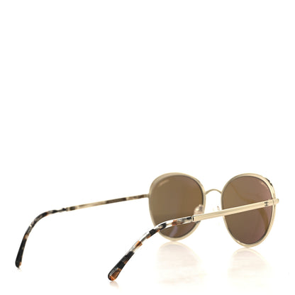 Chanel Round Spring Sunglasses 4206 Gold 4 of 7