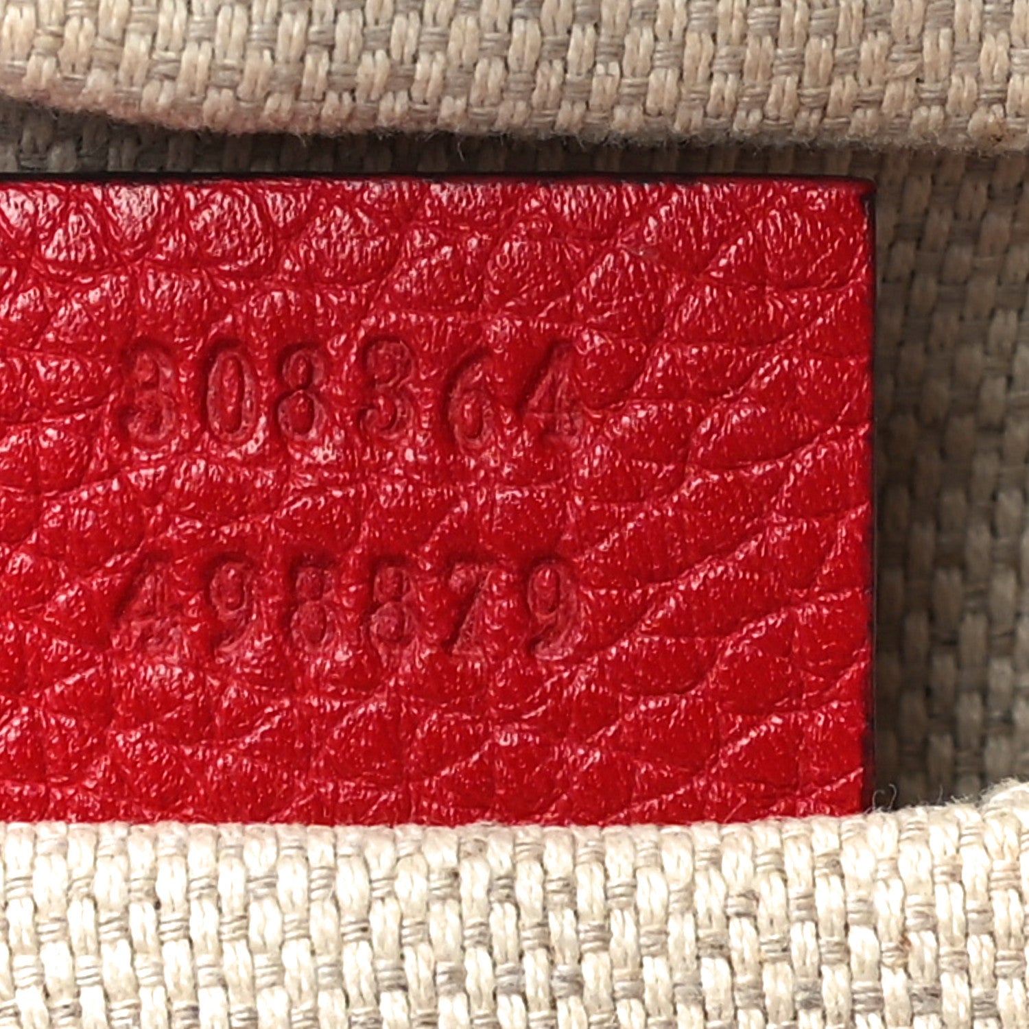 Gucci Pebbled Calfskin Small Soho Disco Bag Tabasco Red 7 of 17