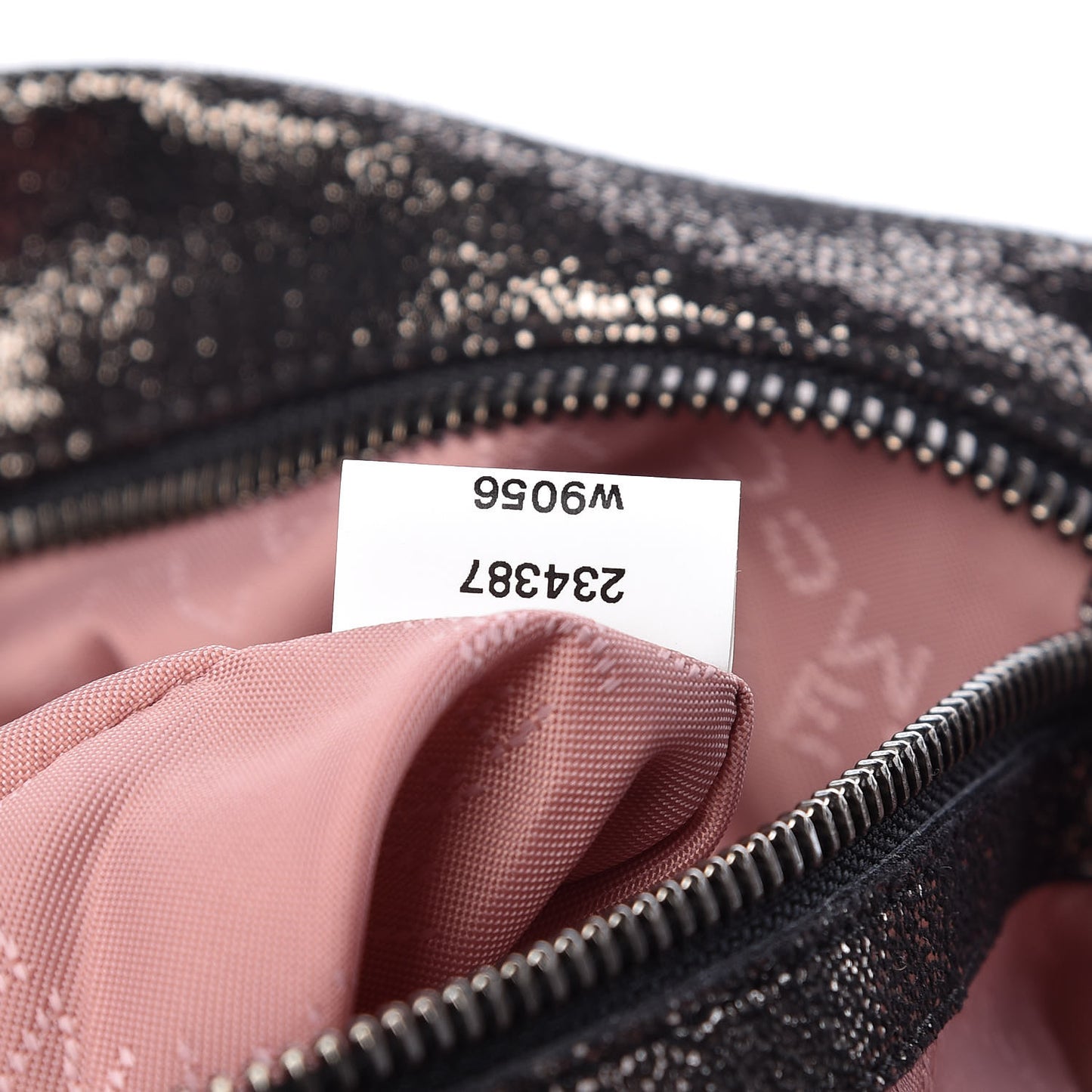 Chamois Shiny Dotted Falabella Fold Over Tote Ruthenium